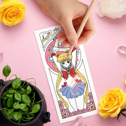 Moonbound Protector | Pre Colour Temporary Tattoo