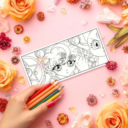 Lunar Heart Guardian | Pre Colour Temporary Tattoo
