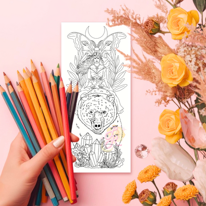 Moonlit Guide | Pre Colour Temporary Tattoo