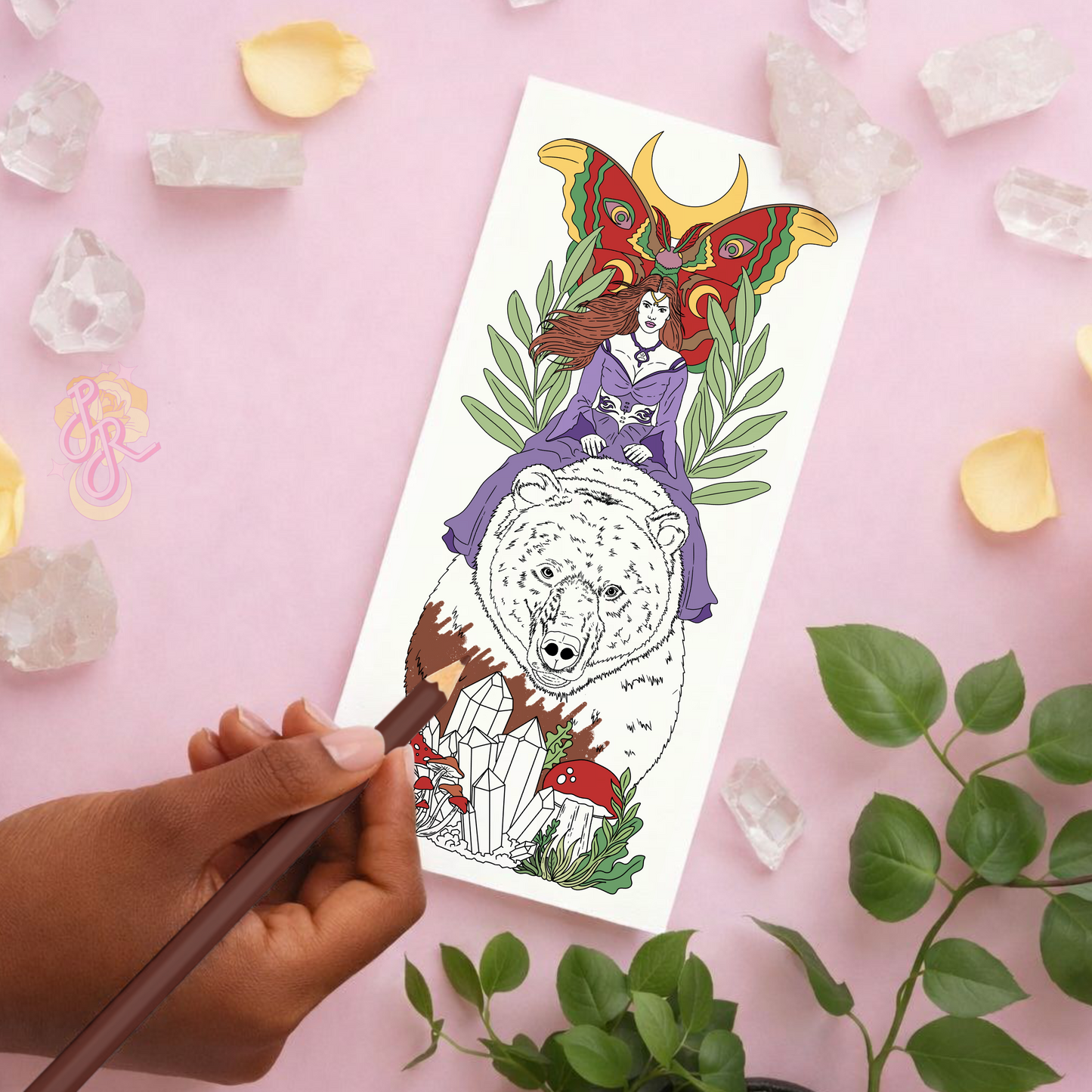 Moonlit Guide | Pre Colour Temporary Tattoo