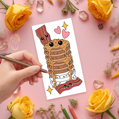 Stacked With Joy | Pre Colour Temporary Tattoo