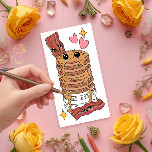 Stacked With Joy | Pre Colour Temporary Tattoo