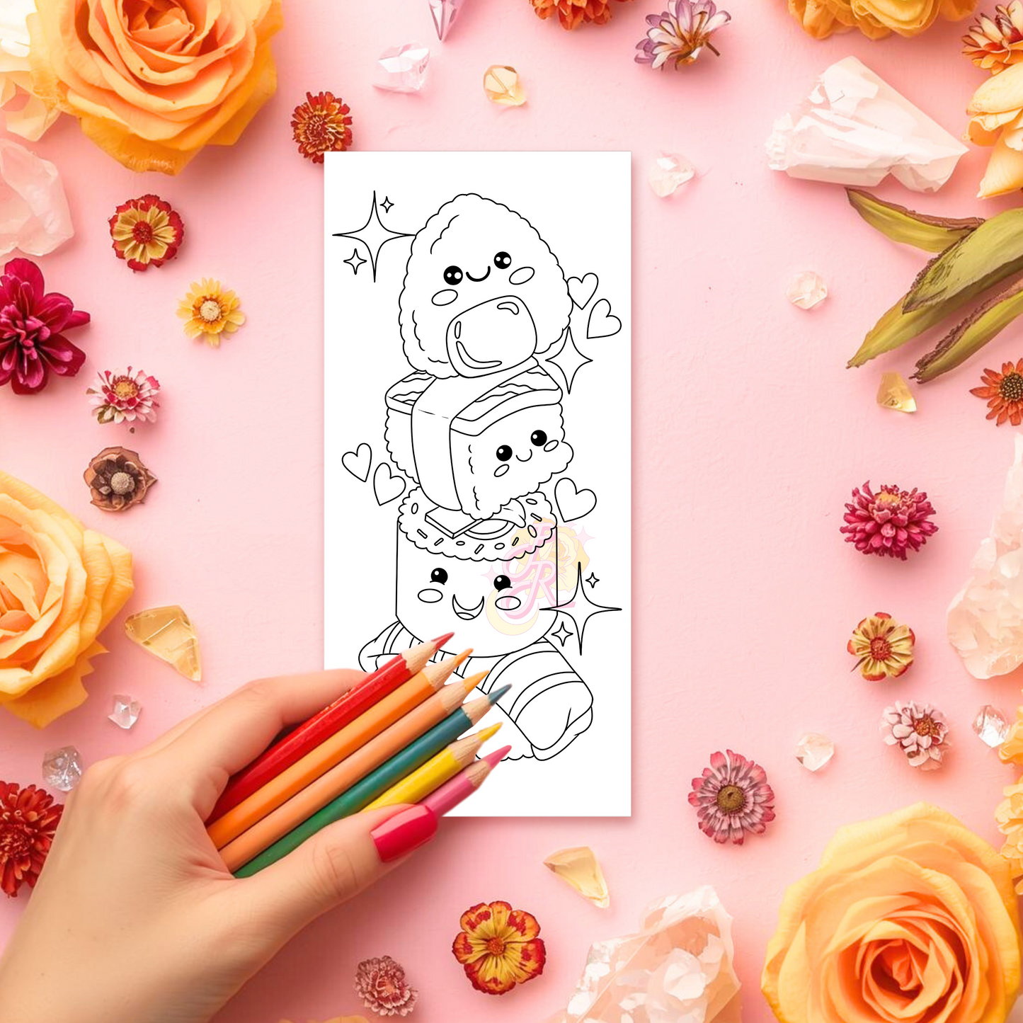 Rollin’ With Happiness | Pre Colour Temporary Tattoo
