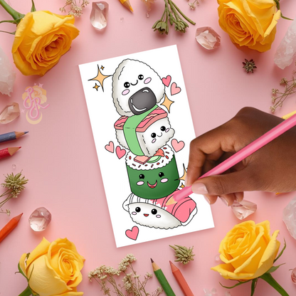 Rollin’ With Happiness | Pre Colour Temporary Tattoo
