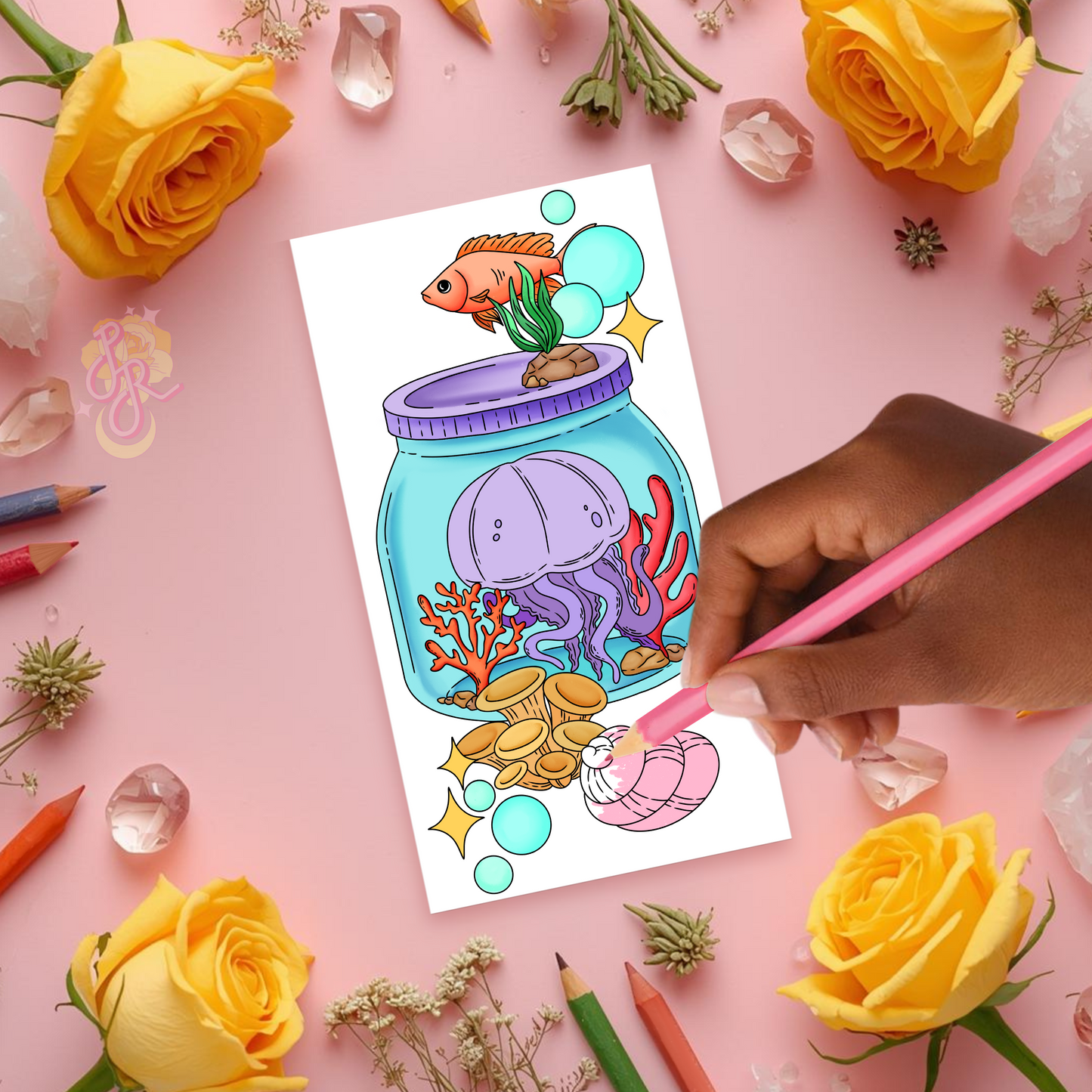 Jelly Dream Vessel | Pre Colour Temporary Tattoo