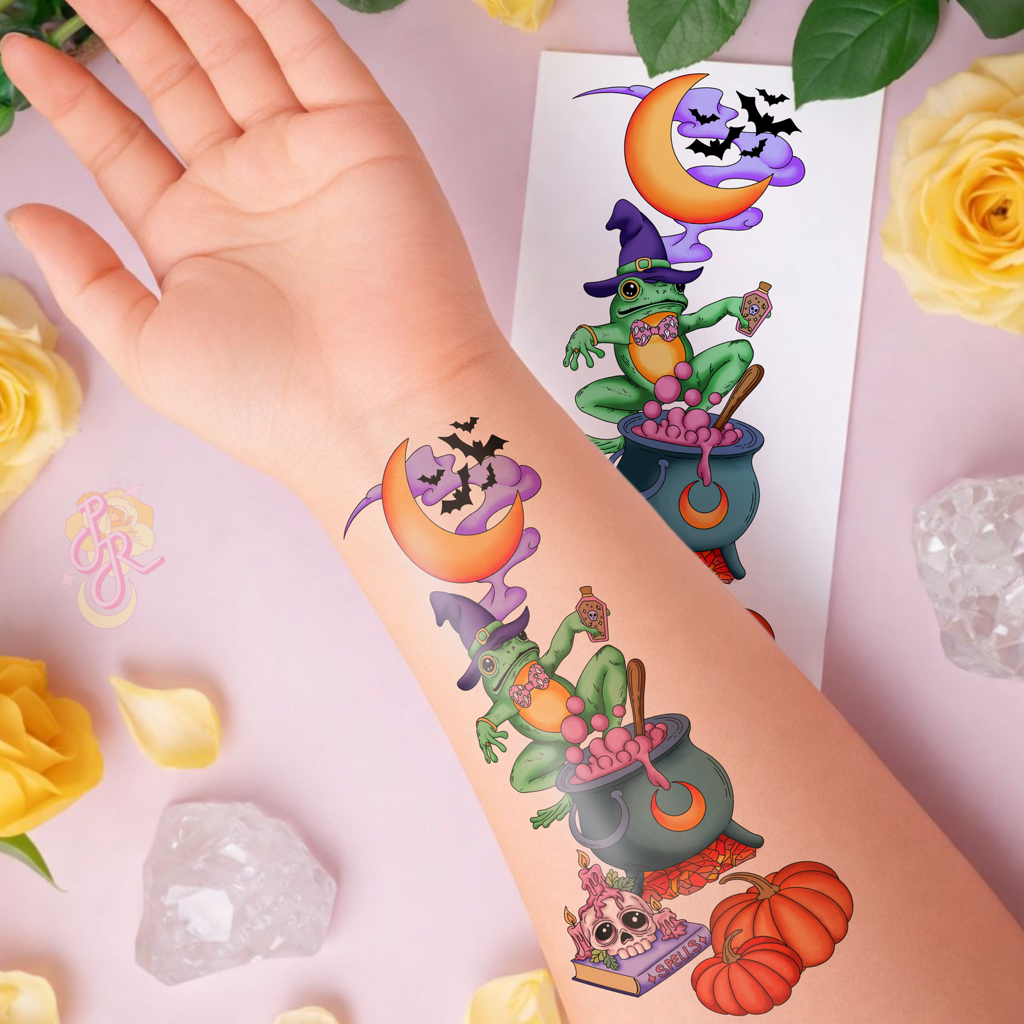 Familiar Spell Casting | Pre Colour Temporary Tattoo
