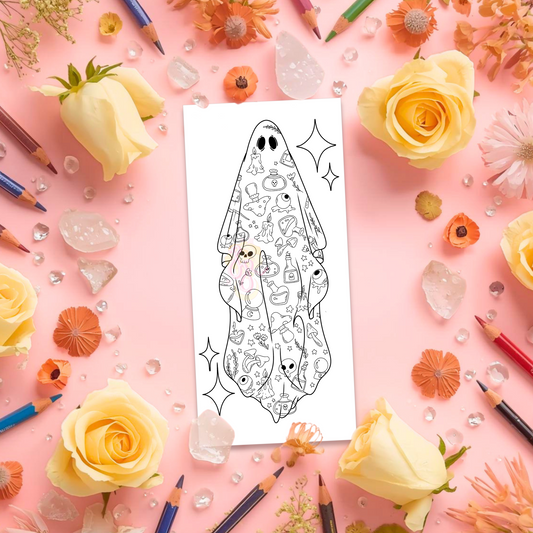 Patchwork Phantom | Pre Colour Temporary Tattoo