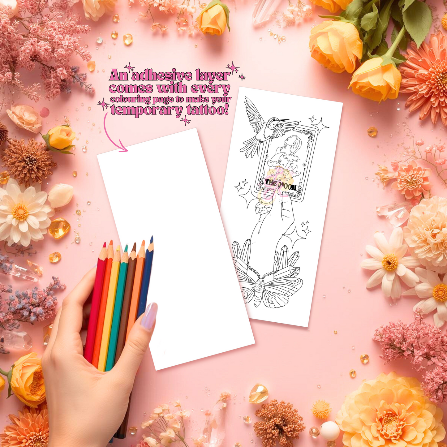 Hand of Light | Pre Colour Temporary Tattoo