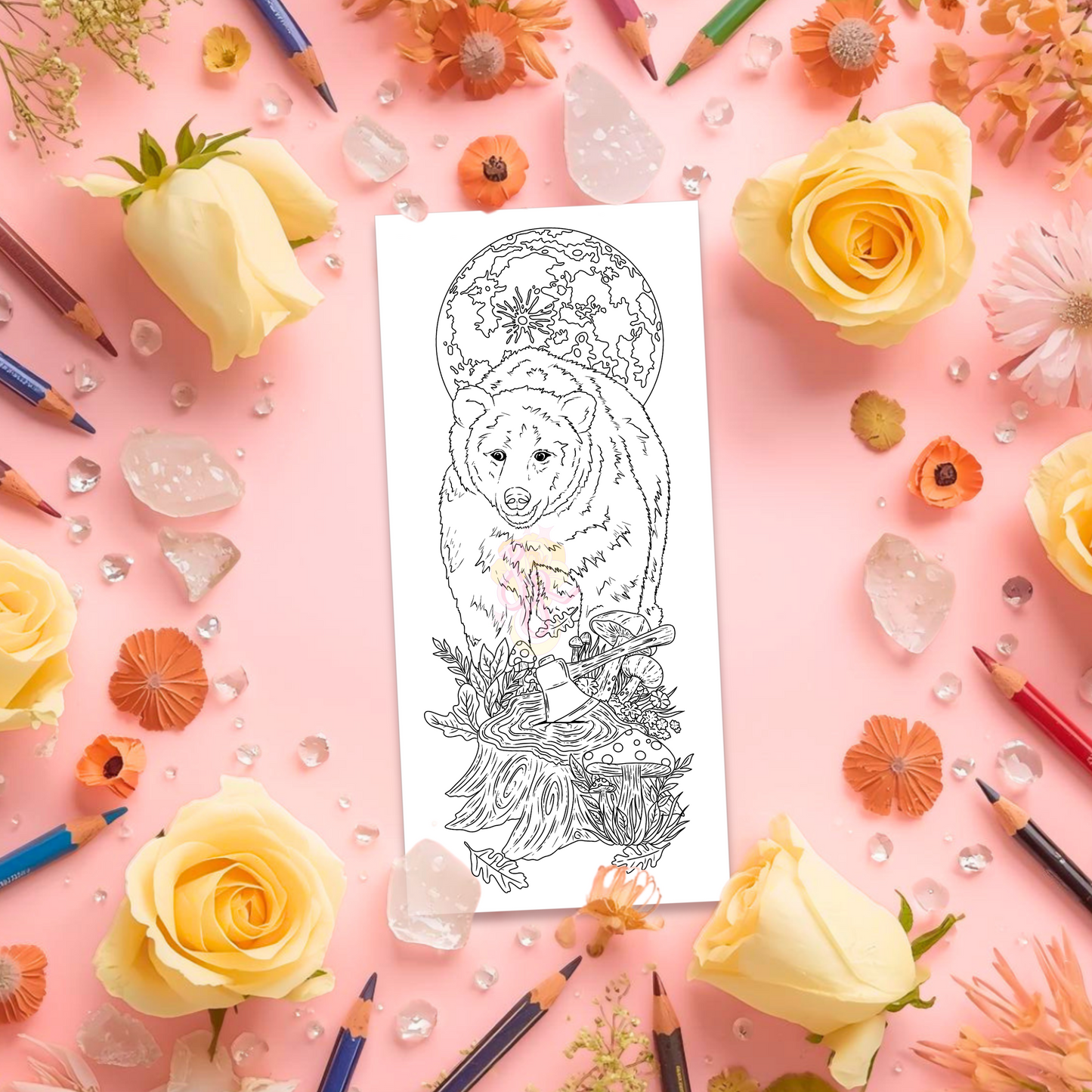 Grizzly Dreams | Pre Colour Temporary Tattoo
