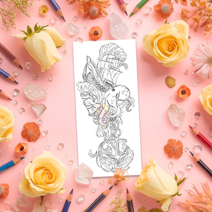 Secret Tides | Pre Colour Temporary Tattoo