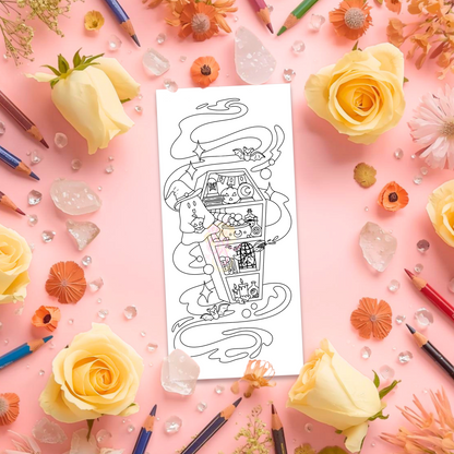 Haunted Library | Pre Colour Temporary Tattoo