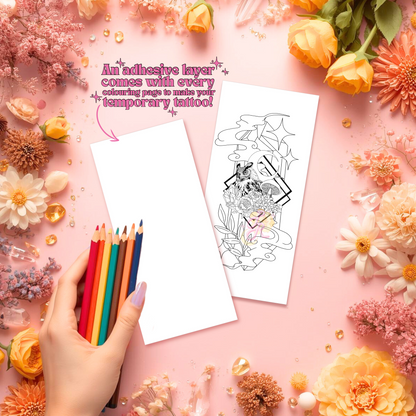 Dreaming in Dusk | Pre Colour Temporary Tattoo