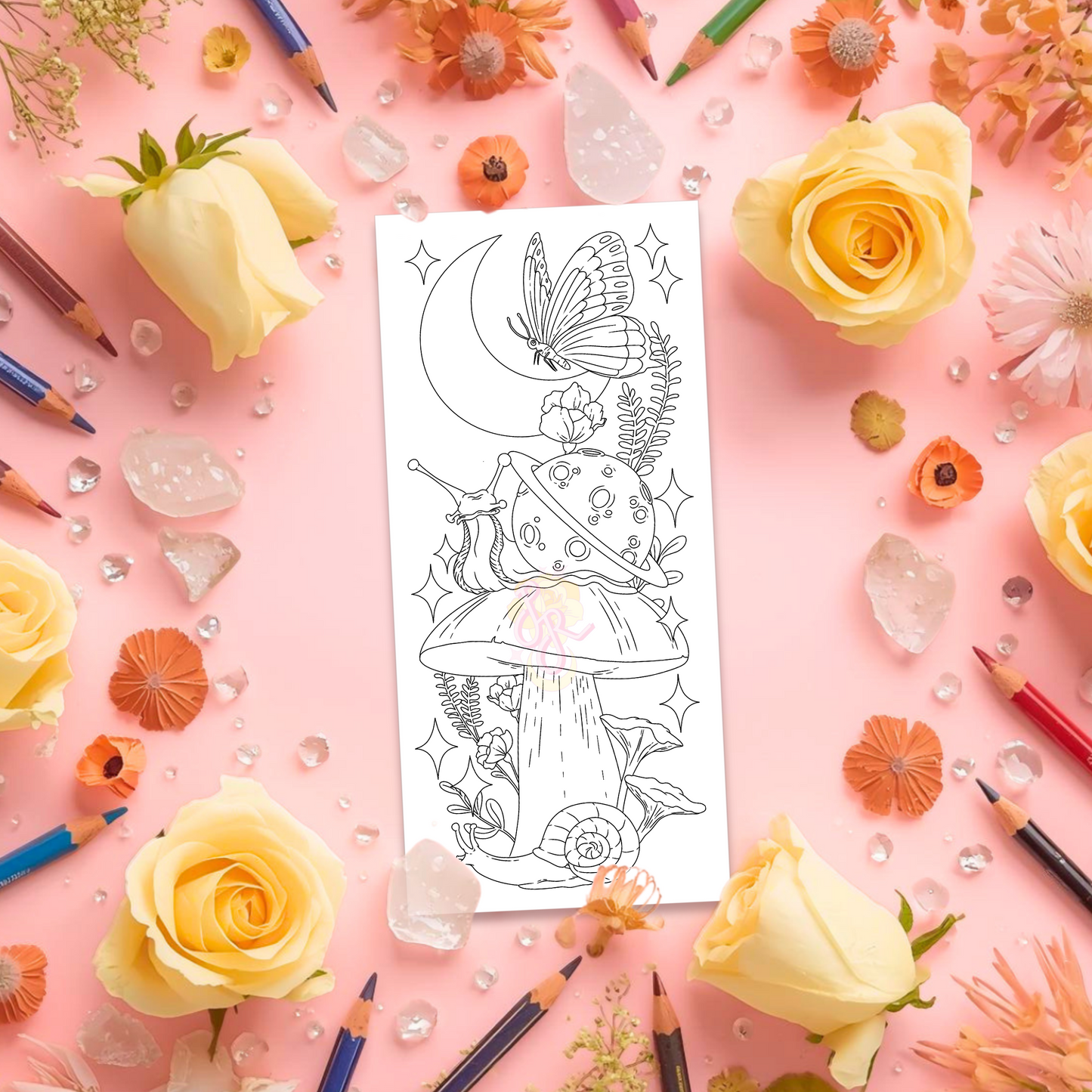 Snail Garden | Pre Colour Temporary Tattoo