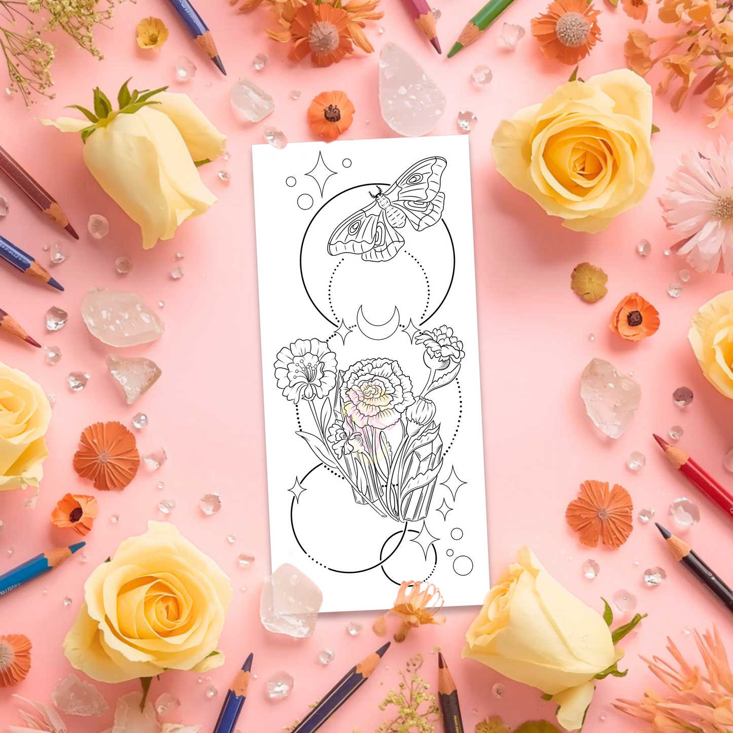 Night Garden | Pre Colour Temporary Tattoo