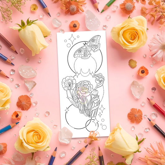 Night Garden | Pre Colour Temporary Tattoo