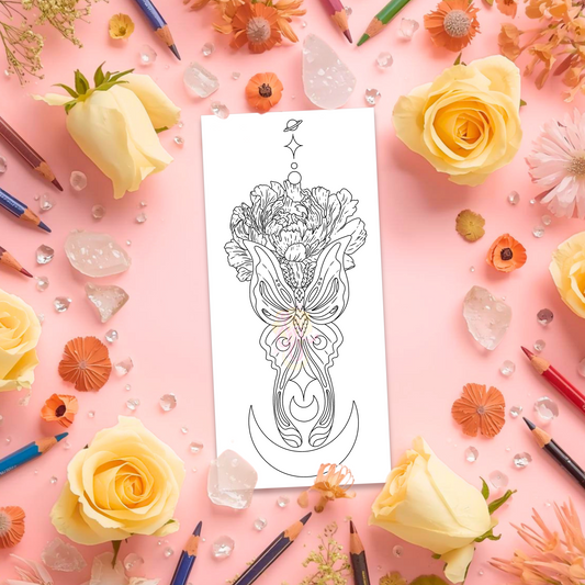 Petals and Phases | Pre Colour Temporary Tattoo