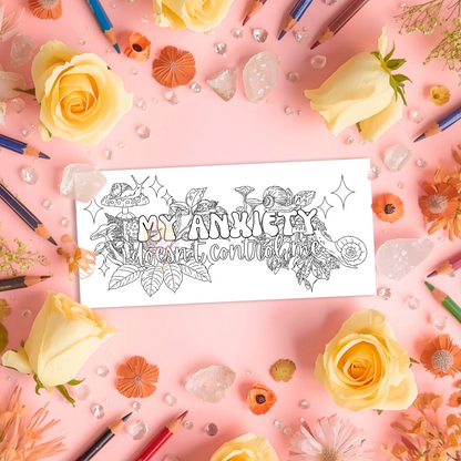 Anxiety Doesn’t Control Me | Pre Colour Temporary Tattoo