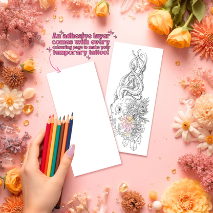 Crystal Current | Pre Colour Temporary Tattoo