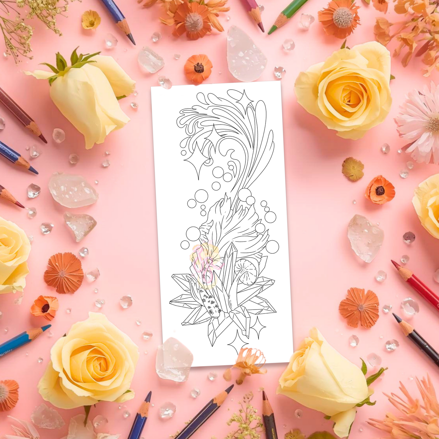 Garden Below | Pre Colour Temporary Tattoo