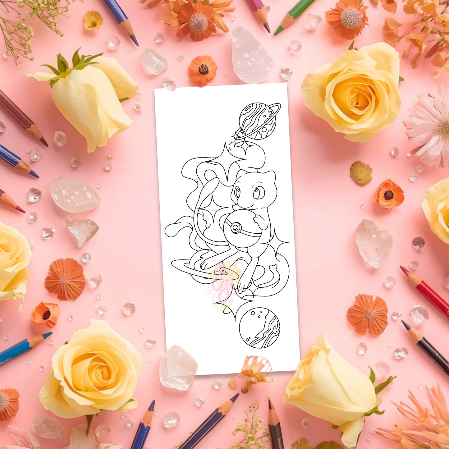 Psychic Mouse | Pre Colour Temporary Tattoo