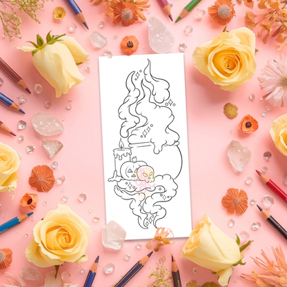 Witch Cauldron | Pre Colour Temporary Tattoo