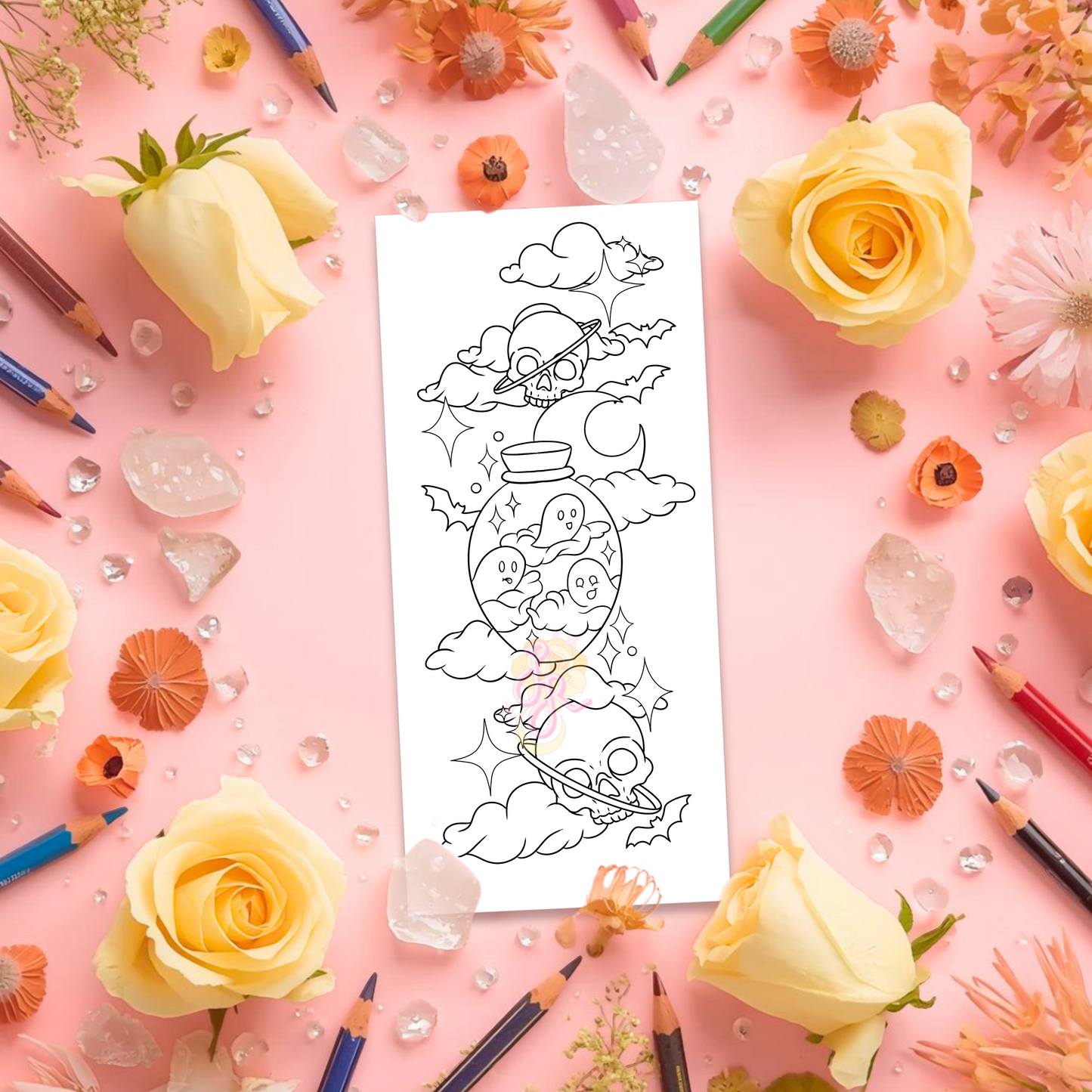 Boo-tiful Space | Pre Colour Temporary Tattoo
