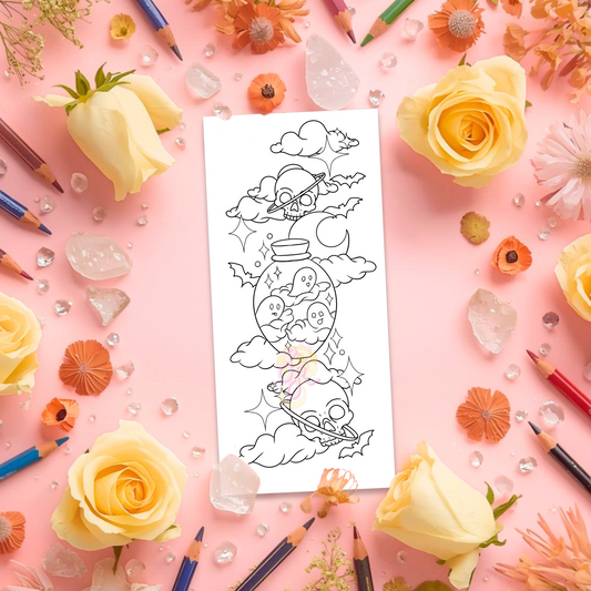 Boo-tiful Space | Pre Colour Temporary Tattoo