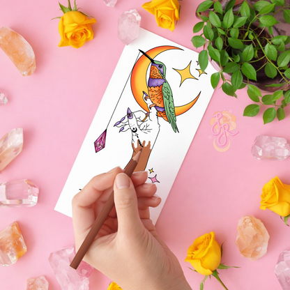 The Visitor | Pre Colour Temporary Tattoo