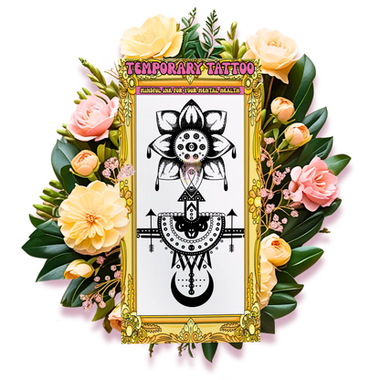 Moonflower Compass | Temporary Tattoo