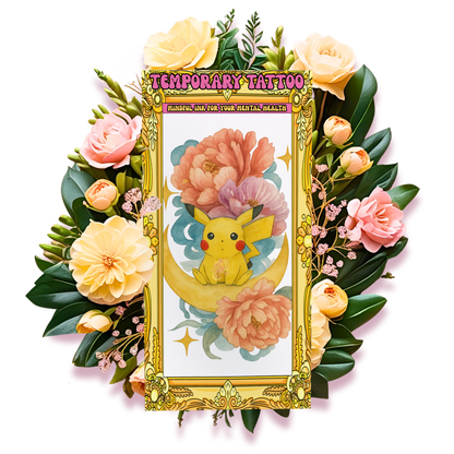 Floral Thunder | Temporary Tattoo