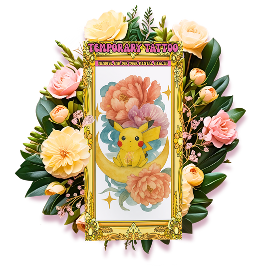 Floral Thunder | Temporary Tattoo