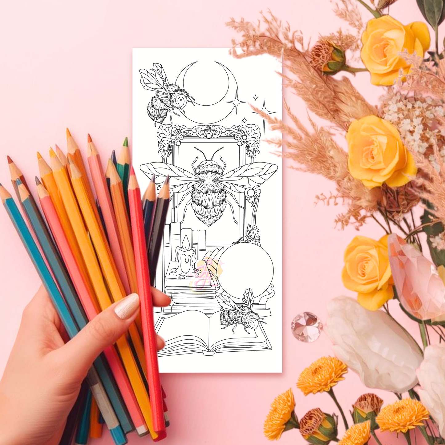 Bumblebee Moondance | Pre Colour Temporary Tattoo