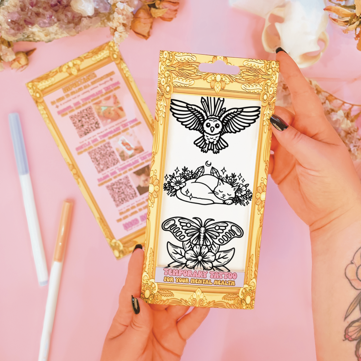 Midnight Spell Casting | Temporary Tattoo Mini Set