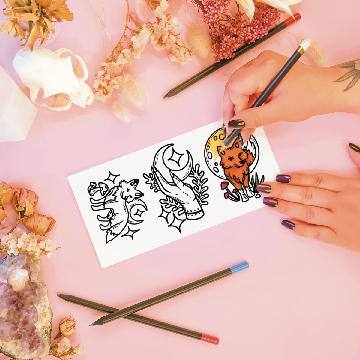 A Wondering Friend | Temporary Tattoo Mini Set