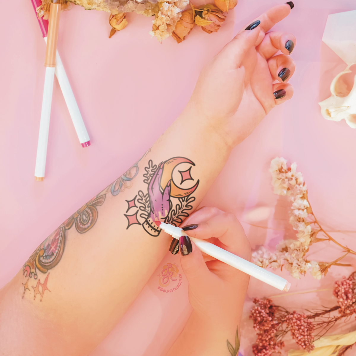 A Witches Timeline | Temporary Tattoo Mini Set