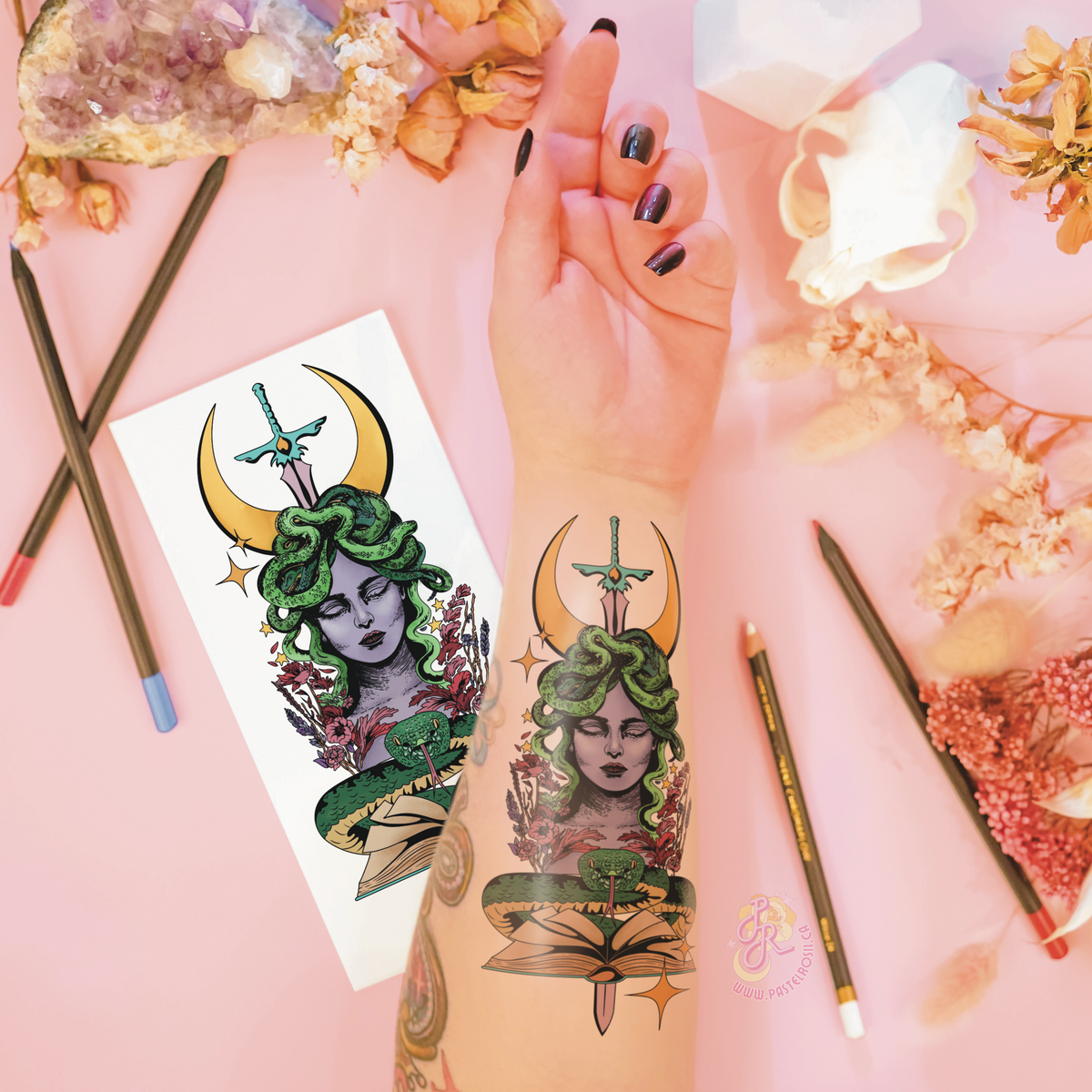 Medusa’s Poison Waters | Temporary Tattoo