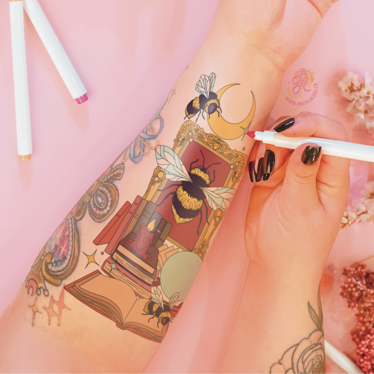 Bumblebee Moondance | Temporary Tattoo