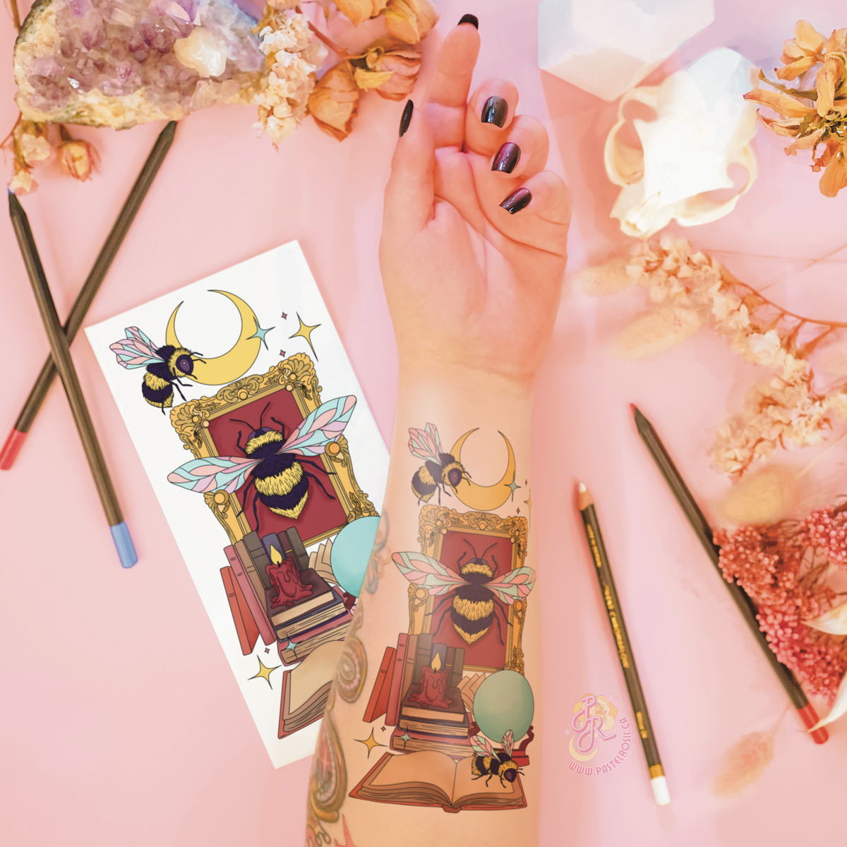 Bumblebee Moondance | Temporary Tattoo