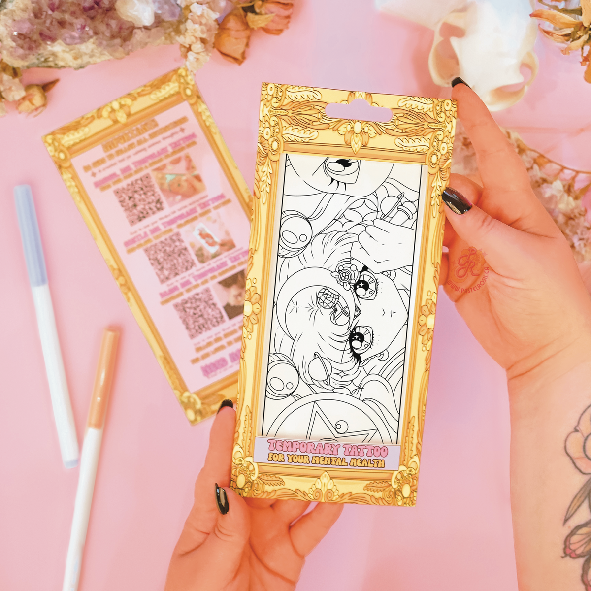 Lunar Heart Guardian | Temporary Tattoo