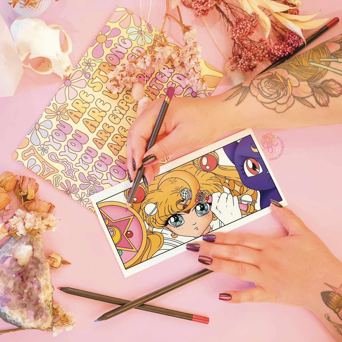 Lunar Heart Guardian | Temporary Tattoo