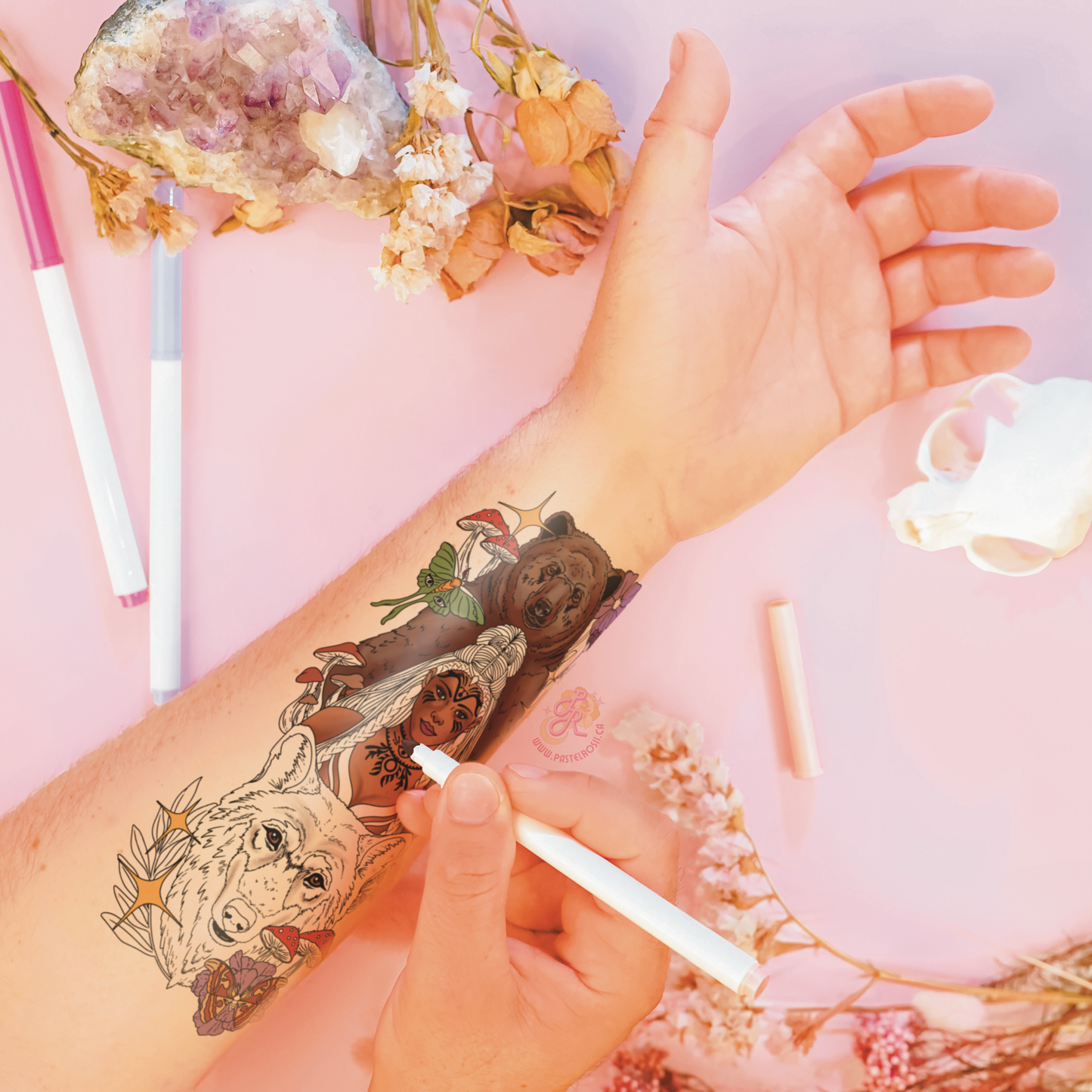 I am Between Beast & Spirit | Temporary Tattoo