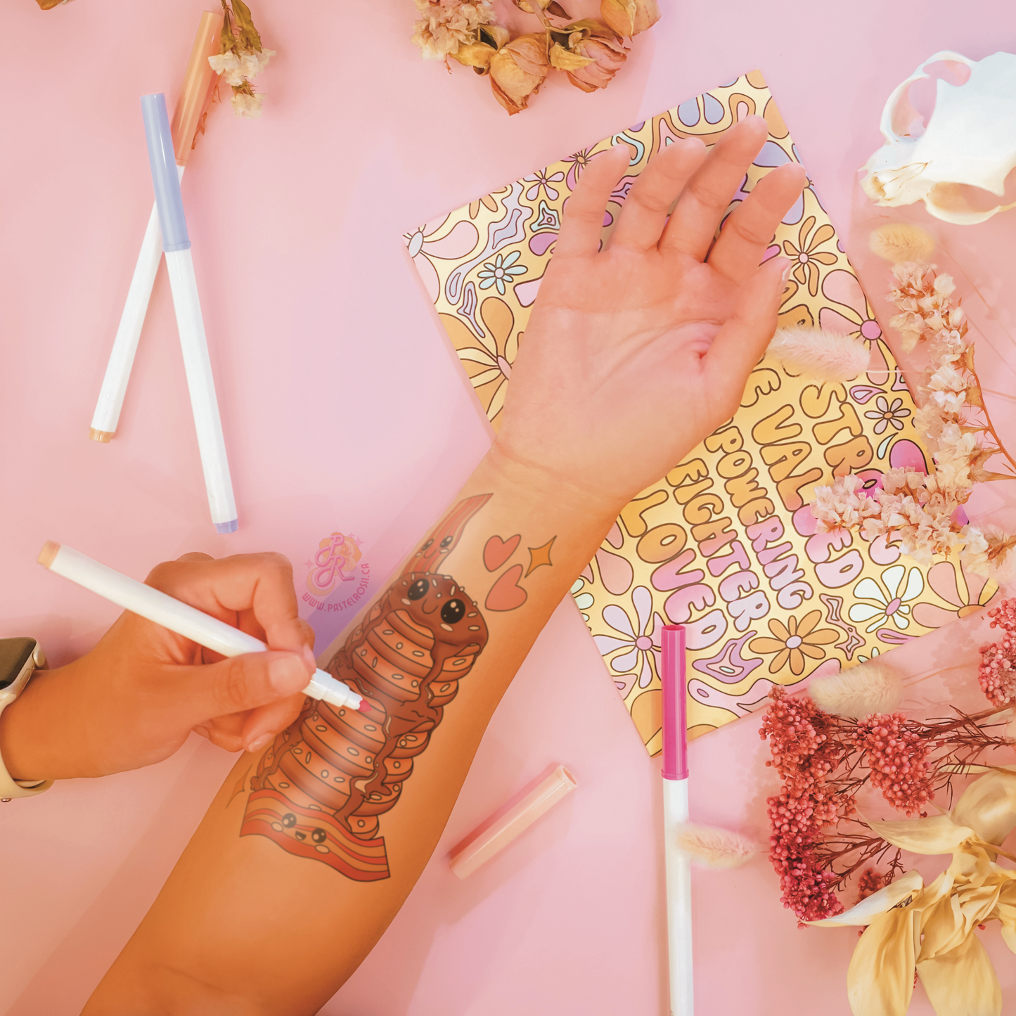 Stacked With Joy | Temporary Tattoo