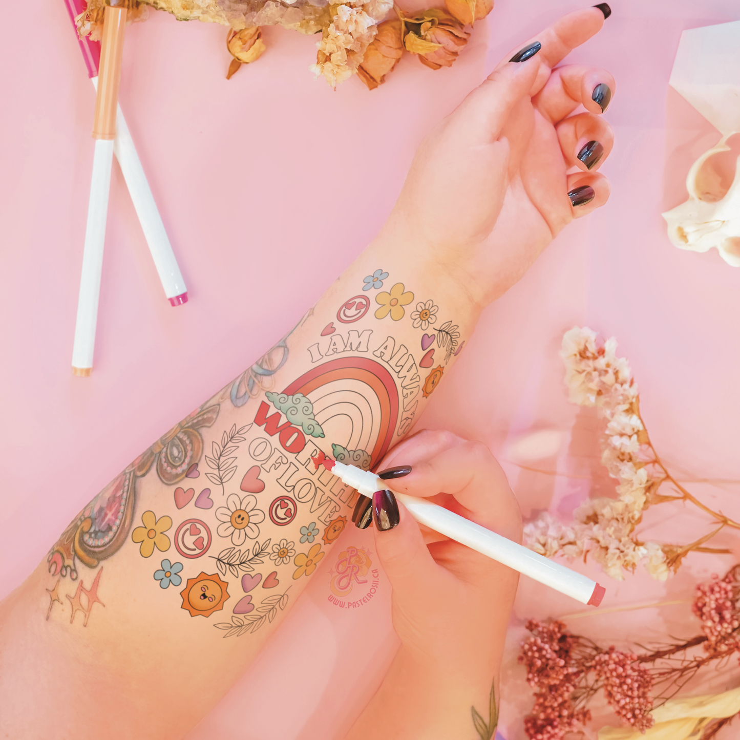 I’m Always Worthy of Love | Temporary Tattoo