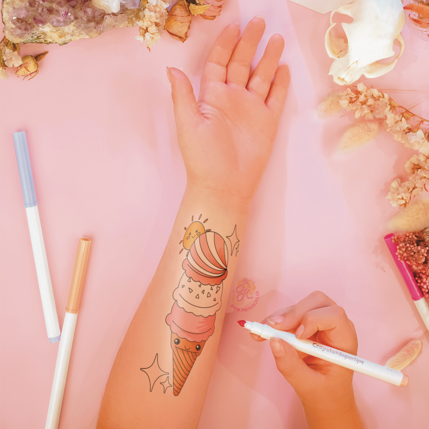 Frosty Sweetheart | Temporary Tattoo