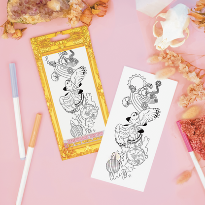 Owl of Two Realms | Temporary Tattoo