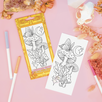 Moonlit Mushrooms | Temporary Tattoo