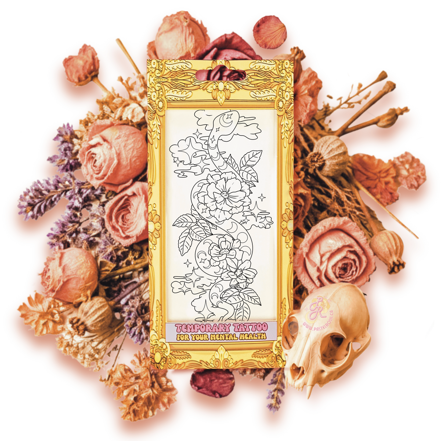 Serpent Blooming | Temporary Tattoo