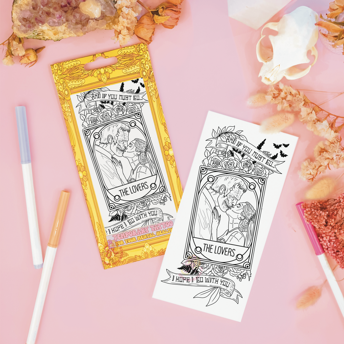 Frankenstein Love Story | Temporary Tattoos
