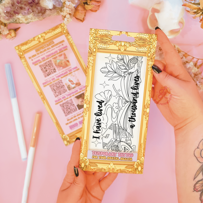 Bookish Adventures | Pre Colour Temporary Tattoo