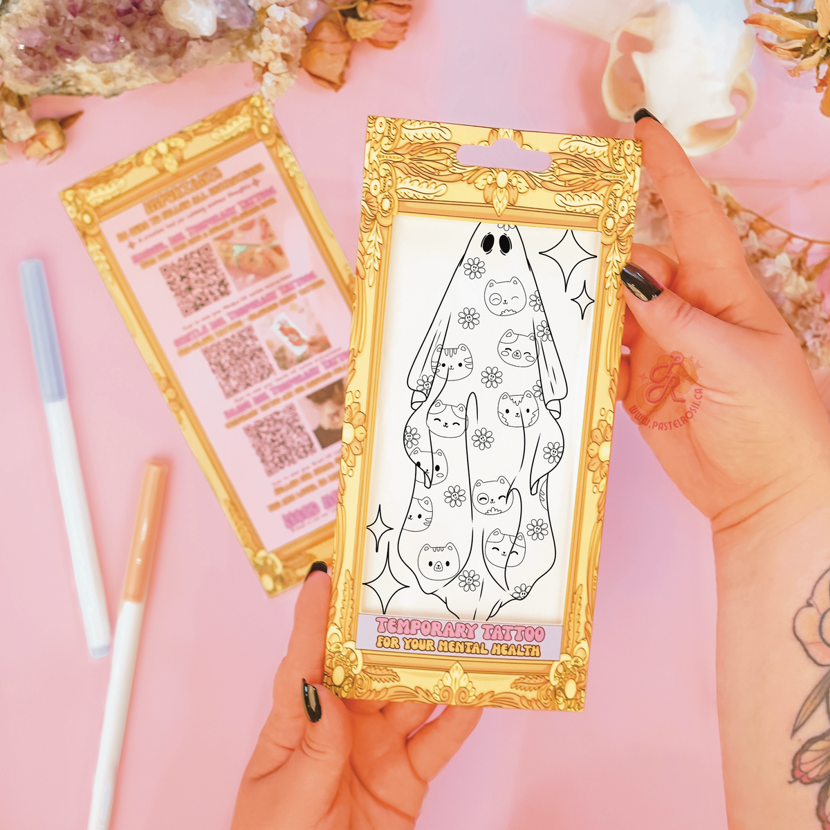 Boo-tiful Kittens | Temporary Tattoo